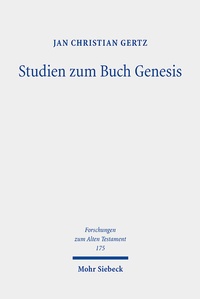 Abbildung von: Studien zum Buch Genesis - Mohr Siebeck