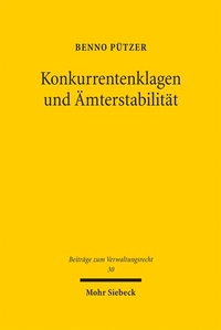Abbildung von: Konkurrentenklagen und Ämterstabilität - Mohr Siebeck