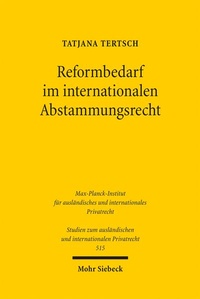 Abbildung von: Reformbedarf im internationalen Abstammungsrecht - Mohr Siebeck