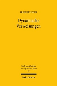 Abbildung von: Dynamische Verweisungen - Mohr Siebeck