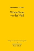 Abbildung von: Wahlprüfung vor der Wahl - Mohr Siebeck