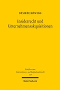 Abbildung von: Insiderrecht und Unternehmensakquisitionen - Mohr Siebeck