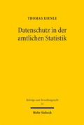 Abbildung von: Datenschutz in der amtlichen Statistik - Mohr Siebeck