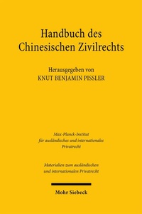 Bild: Handbuch des chinesischen Zivilrechts - Mohr Siebeck
