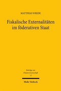 Bild: Fiskalische Externalit&auml;ten im f&ouml;derativen Staat - Mohr Siebeck