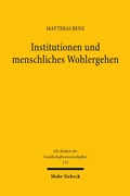 Bild: Institutionen und menschliches Wohlergehen - Mohr Siebeck