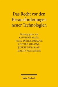 Abbildung von: Das Recht vor den Herausforderungen neuer Technologien - Mohr Siebeck