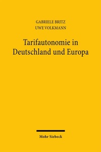 Abbildung von: Tarifautonomie in Deutschland und Europa - Mohr Siebeck