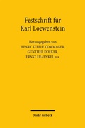 Abbildung von: Festschrift für Karl Loewenstein - Mohr Siebeck