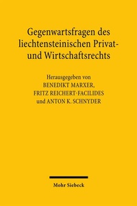 Abbildung von: Gegenwartsfragen des liechtensteinischen Privat- und Wirtschaftsrechts - Mohr Siebeck