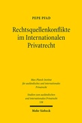 Abbildung von: Rechtsquellenkonflikte im Internationalen Privatrecht - Mohr Siebeck