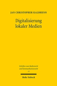 Abbildung von: Digitalisierung lokaler Medien - Mohr Siebeck