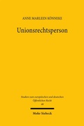 Abbildung von: Unionsrechtsperson - Mohr Siebeck