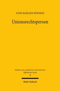 Abbildung von: Unionsrechtsperson - Mohr Siebeck