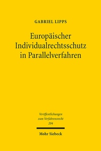 Abbildung von: Europäischer Individualrechtsschutz in Parallelverfahren - Mohr Siebeck