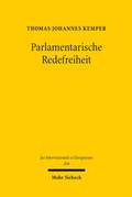 Abbildung von: Parlamentarische Redefreiheit - Mohr Siebeck