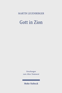 Abbildung von: Gott in Zion - Mohr Siebeck