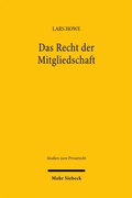 Abbildung von: Das Recht der Mitgliedschaft - Mohr Siebeck