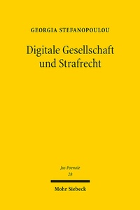 Abbildung von: Digitale Gesellschaft und Strafrecht - Mohr Siebeck