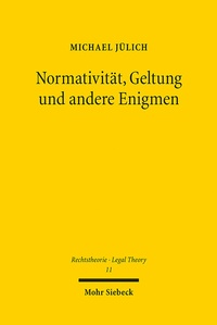 Abbildung von: Normativität, Geltung und andere Enigmen - Mohr Siebeck