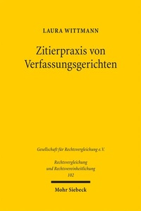 Abbildung von: Zitierpraxis von Verfassungsgerichten - Mohr Siebeck
