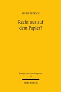 Abbildung von: Recht nur auf dem Papier? - Mohr Siebeck