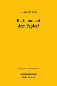Abbildung von: Recht nur auf dem Papier? - Mohr Siebeck