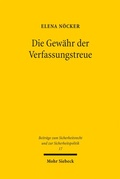 Abbildung von: Die Gewähr der Verfassungstreue - Mohr Siebeck