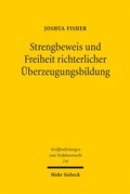 Bild: Strengbeweis und Freiheit richterlicher Überzeugungsbildung - Mohr Siebeck