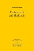 Abbildung von: Registerrecht und Blockchain - Mohr Siebeck