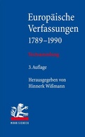 Abbildung von: Europäische Verfassungen 1789-1990 - Mohr Siebeck