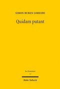 Abbildung von: Quidam putant - Mohr Siebeck