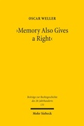 Abbildung von: 'Memory Also Gives a Right' - Mohr Siebeck