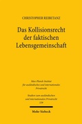 Bild: Das Kollisionsrecht der faktischen Lebensgemeinschaft - Mohr Siebeck