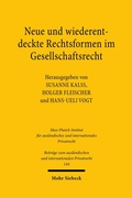 Bild: Neue und wiederentdeckte Rechtsformen im Gesellschaftsrecht - Mohr Siebeck