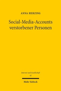 Bild: Social-Media-Accounts verstorbener Personen - Mohr Siebeck