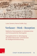 Cover: Verfasser - Werk - Rezeption - Vandenhoeck & Ruprecht
