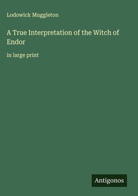Enlarge image Cover: A True Interpretation of the Witch of Endor - Antigonos Verlag