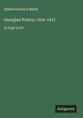 Cover: Georgian Poetry; 1916-1917 - Antigonos Verlag