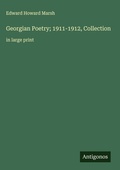 Cover: Georgian Poetry; 1911-1912, Collection - Antigonos Verlag