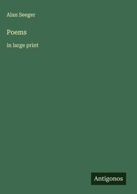 Enlarge image Cover: Poems - Antigonos Verlag