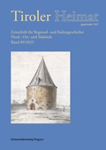Cover: Tiroler Heimat 89 (2025) - Universit&auml;tsverlag Wagner