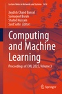 Cover: Computing and Machine Learning - Springer