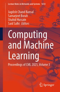 Enlarge image Cover: Computing and Machine Learning - Springer