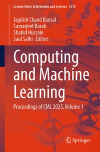 Enlarge image Cover: Computing and Machine Learning - Springer