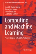 Cover: Computing and Machine Learning - Springer