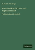 Cover: Kritische Bl&auml;tter f&uuml;r Forst- und Jagdwissenschaft - Antigonos Verlag