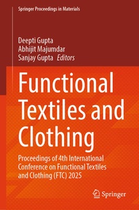 Enlarge image Cover: Functional Textiles and Clothing - Springer