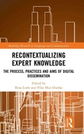 Cover: Recontextualizing Expert Knowledge - Routledge