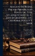 Cover: Alegato De Buena Prueba Presentado Por El Lic. Luis Velazquez Ante El C. Juez De Jilotepec. Lic. Cristobal Poulet Y Mier - Hutson Street Press